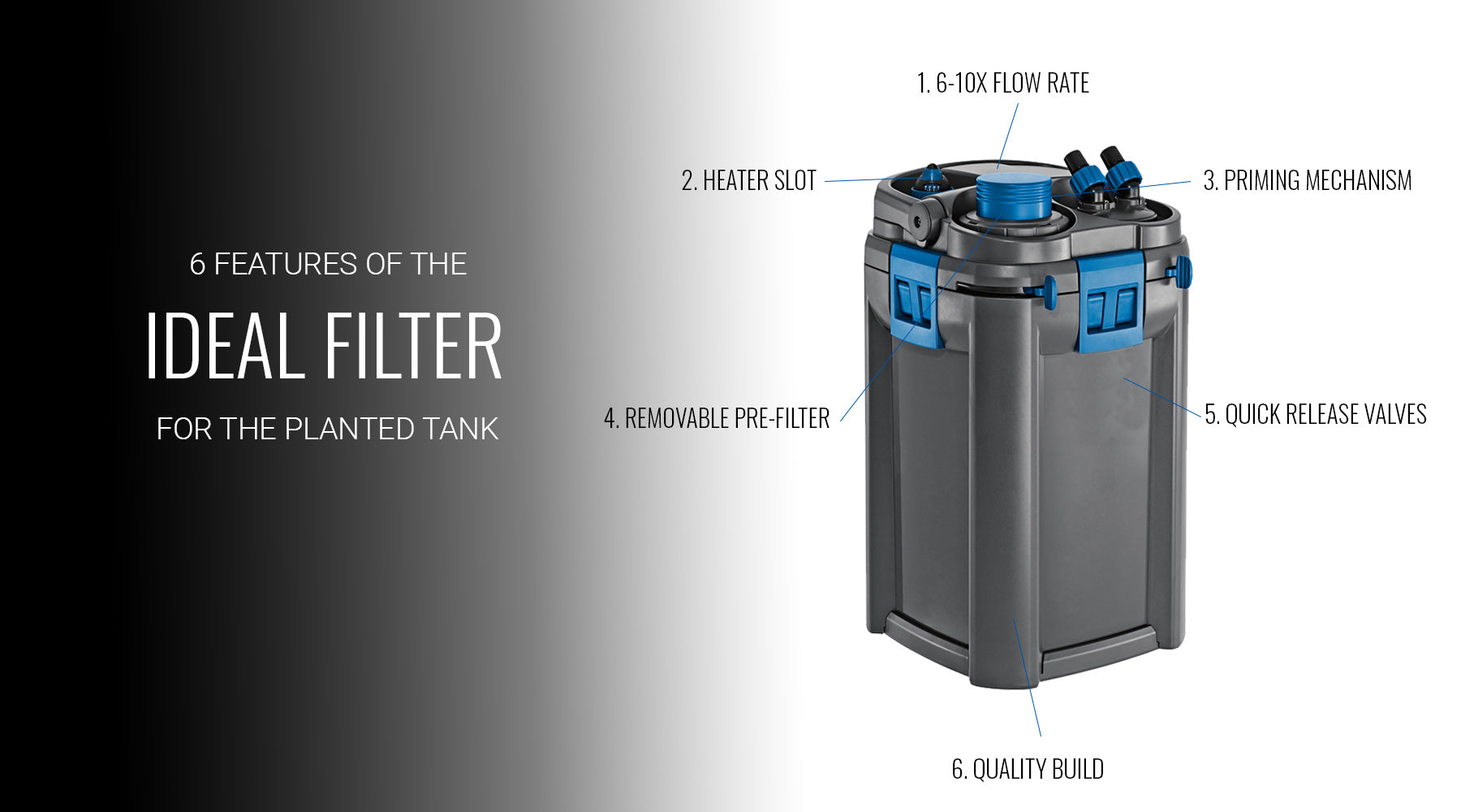 6 features of an ideal planted tank filter